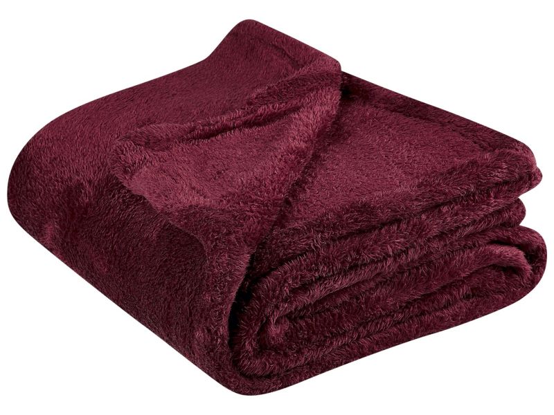 Koc Namdu 125 x 150 cm Burgundowy 1 szt.