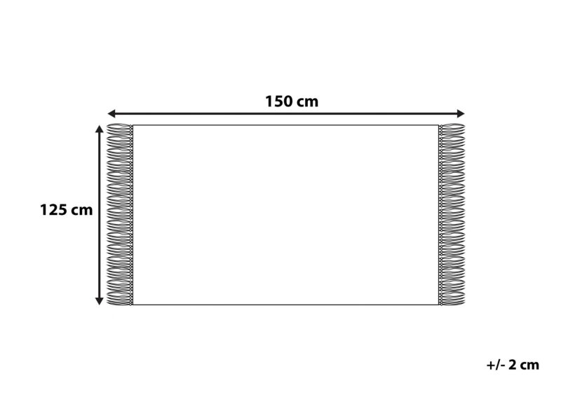 Koc Nazilli Bawełna 125 x 150 cm Beżowy 1 szt.