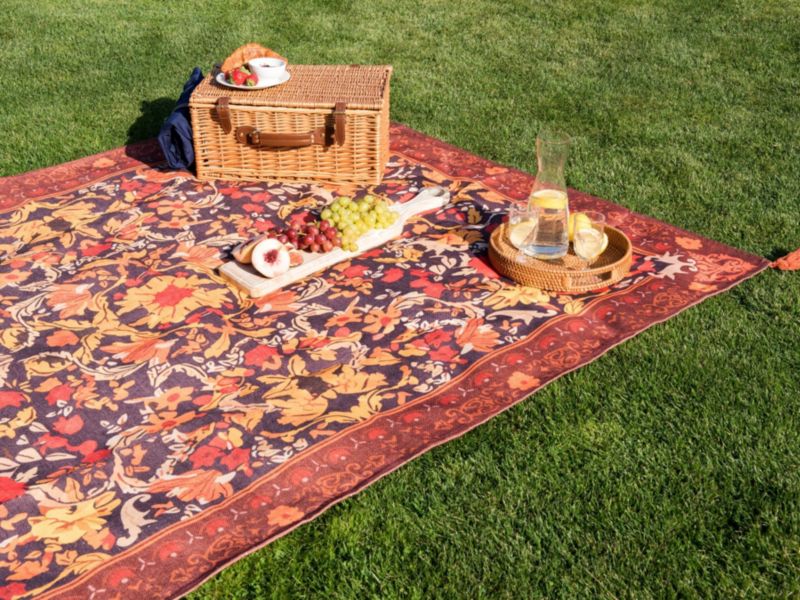 Koc piknikowy Dilbar 150 x 200 cm Jasnoczerwony 1 szt.