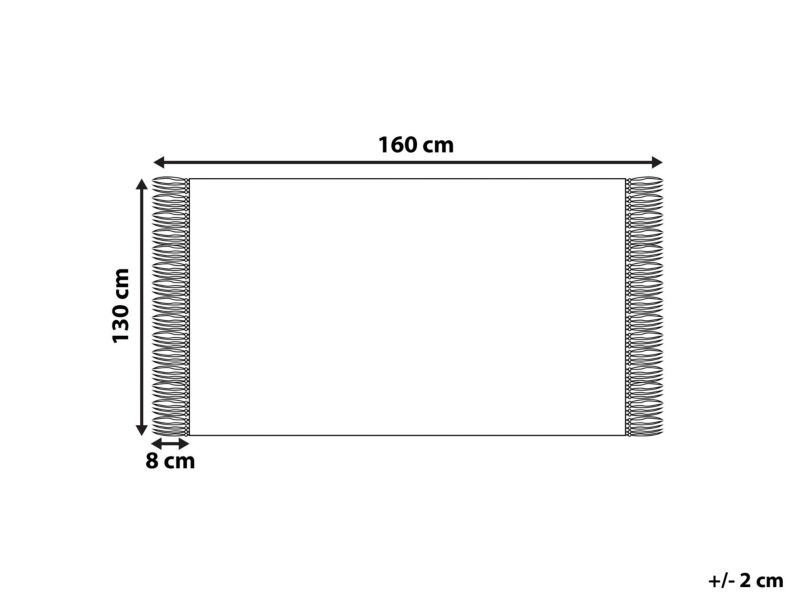 Koc Tangier Bawełna 130 x 160 cm Różowy 1 szt.