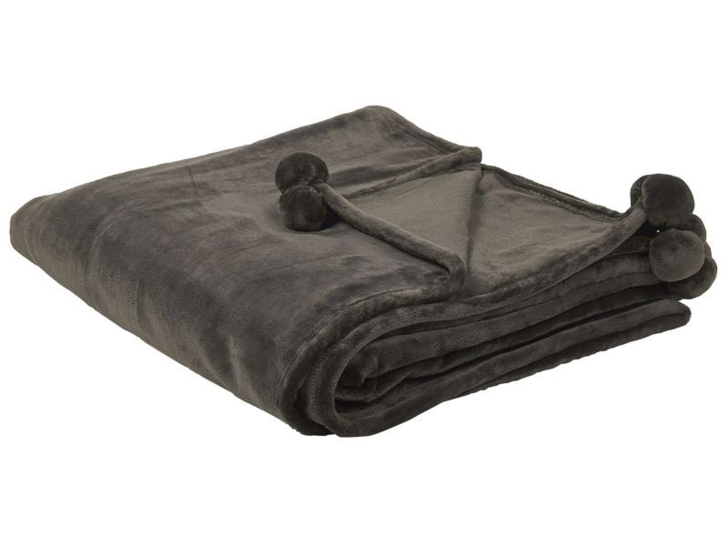 Koc Terke 200 x 220 cm Ciemnoszary 1 szt.