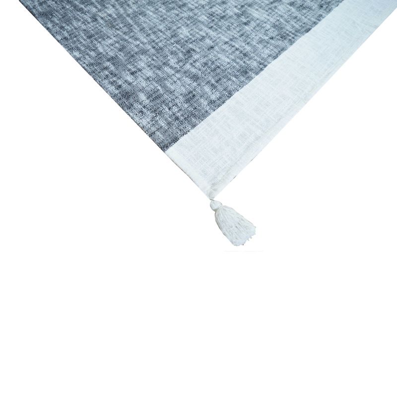 Koc tkany 130 x 170 cm melanż czarno biały