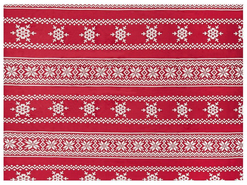 Koc Vantaa 150 x 200 cm Czerwony 1 szt.