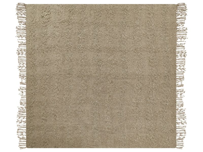 Koc Vella Bawełna 200 x 220 cm Beżowoszary 1 szt.