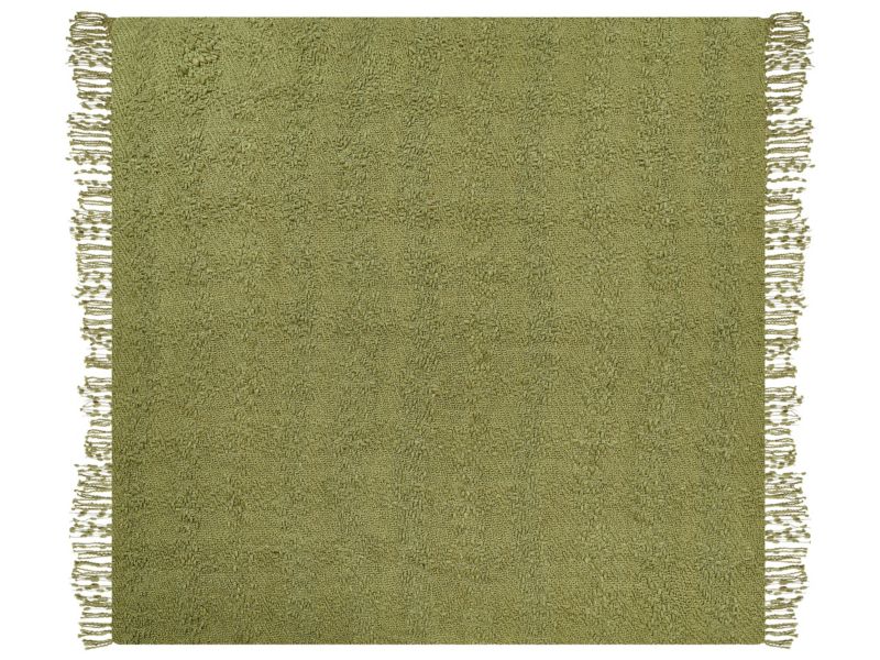 Koc Vella Bawełna 200 x 220 cm Oliwkowy 1 szt.