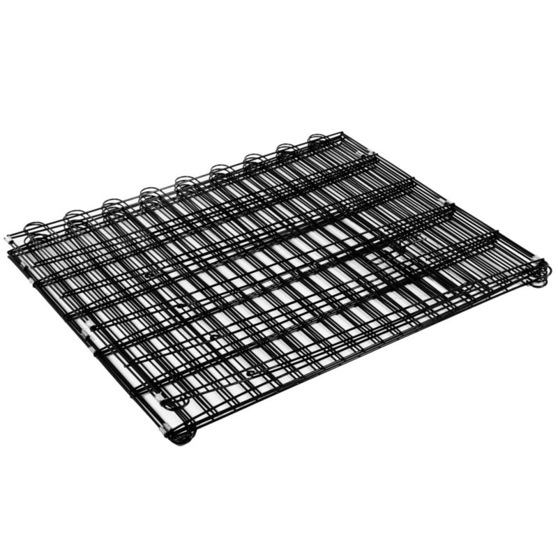 Kojec dla zwierząt metalowy Springos wybieg dla szczeniaków klatka dla psa 165x85 cm czarna 1 szt.