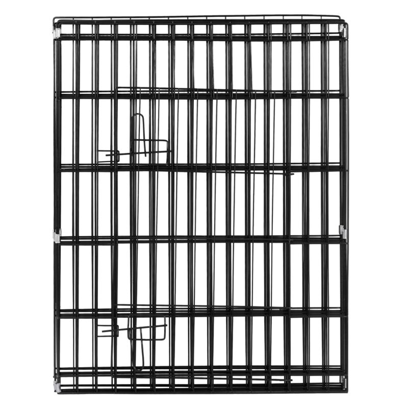 Kojec dla zwierząt Springos metalowy wybieg dla szczeniaków klatka dla psa 155x76 cm czarna 1 szt.