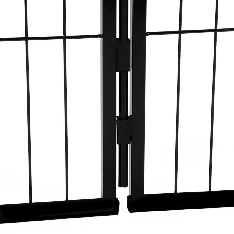 Kojec dla zwierząt Springos wybieg dla szczeniaków klatka dla psa 184x94x100 cm czarna 1 szt.