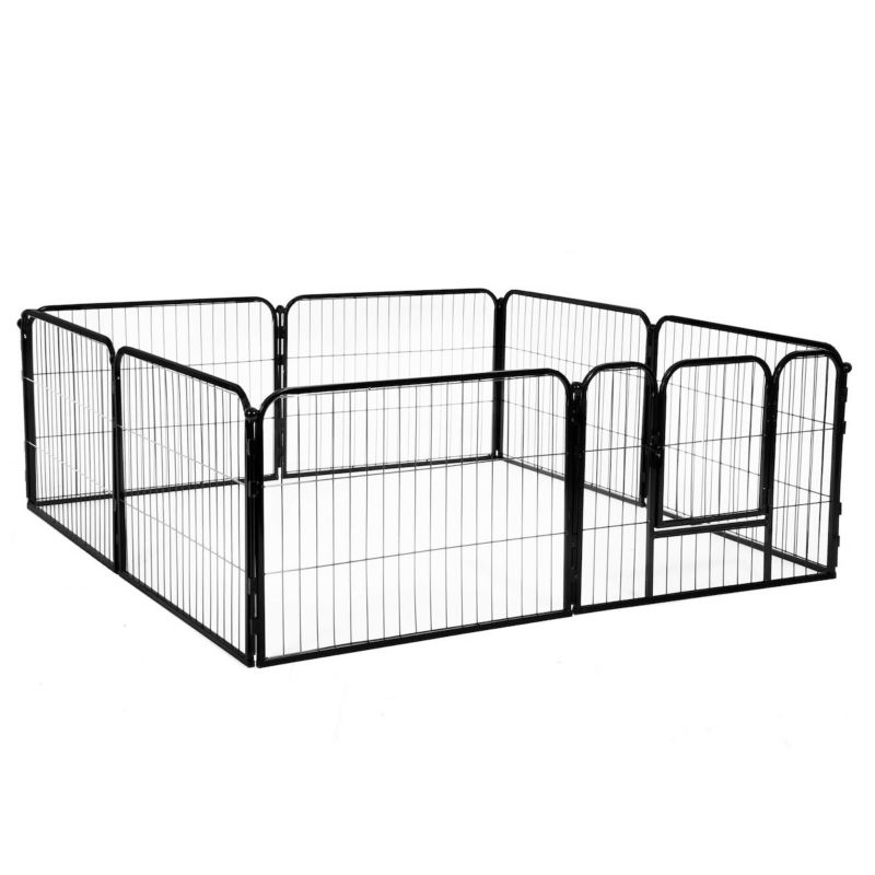 Kojec dla zwierząt Springos wybieg dla szczeniaków klatka metalowa dla psa 160 x 160 cm 1 szt.