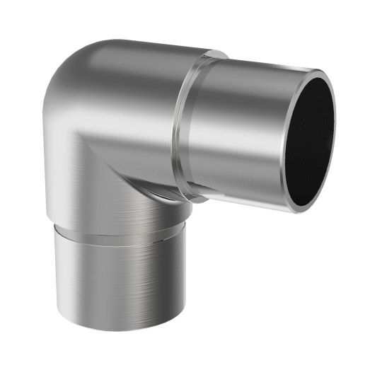 Kolanko 90 AVIS dla poręczy balustrady fi42,4 x 2,0 mm,  stal nierdzewna, szlifowane, 1 szt.