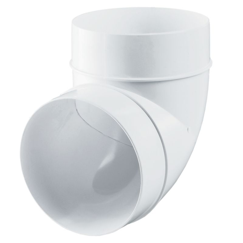 Kolanko okrągłe Vents 90 stopni fi 125 mm