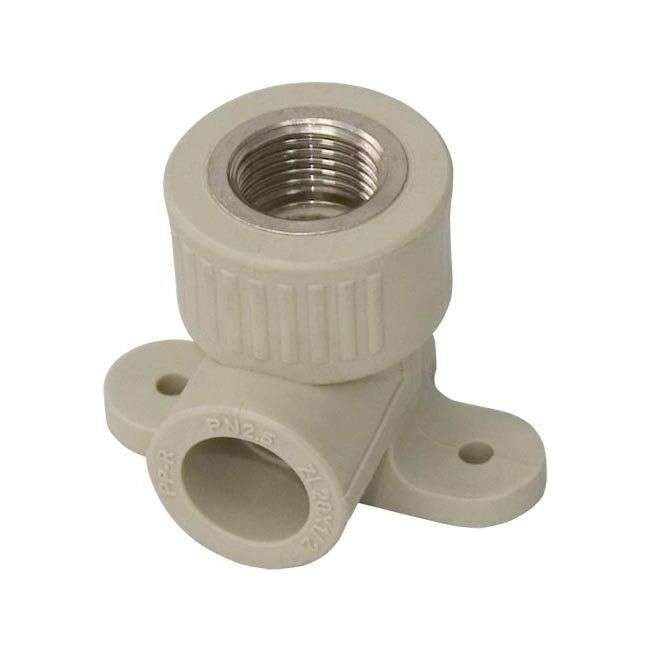 Kolanko PPR Idmar z uchwytem gwint wewnętrzny 20 x 1/2"