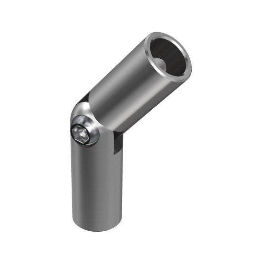 Kolanko przegubowe AVIS dla rurki balustrady fi12,0 mm, stal nierdzewna, szlifowane, 1 szt.