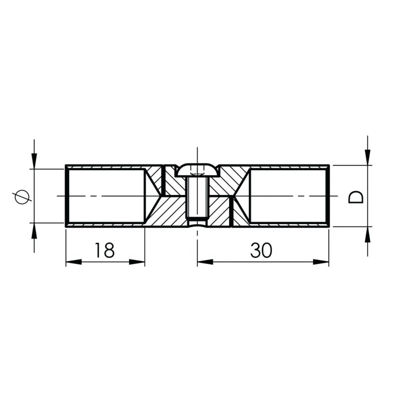 Kolanko przegubowe AVIS dla rurki balustrady fi12,0 mm, stal nierdzewna, szlifowane, 1 szt.
