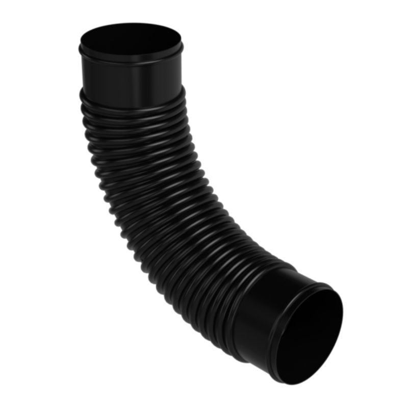 Kolano Galeco HDPE okrągłe elastyczne 110 mm czarne