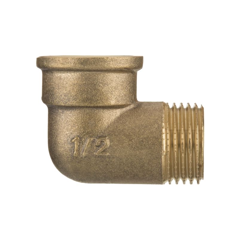 Kolano Hydrauliczne INVENA Mosiężne Nakrętno-Wkrętne GW/GZ 1/2" 1 szt.