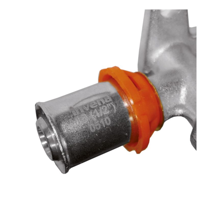Kolano Kolanko PEX 90 stopni 1/2"x20 Zaciskowe Naścienne do Armatury INVENA Prov