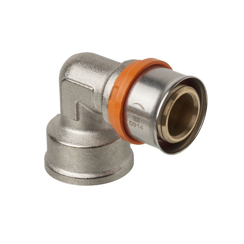 Kolano Kolanko Zaciskowe PEX 90 GW 1"x26 mm 95C 1MPa INVENA Prov 1 szt.