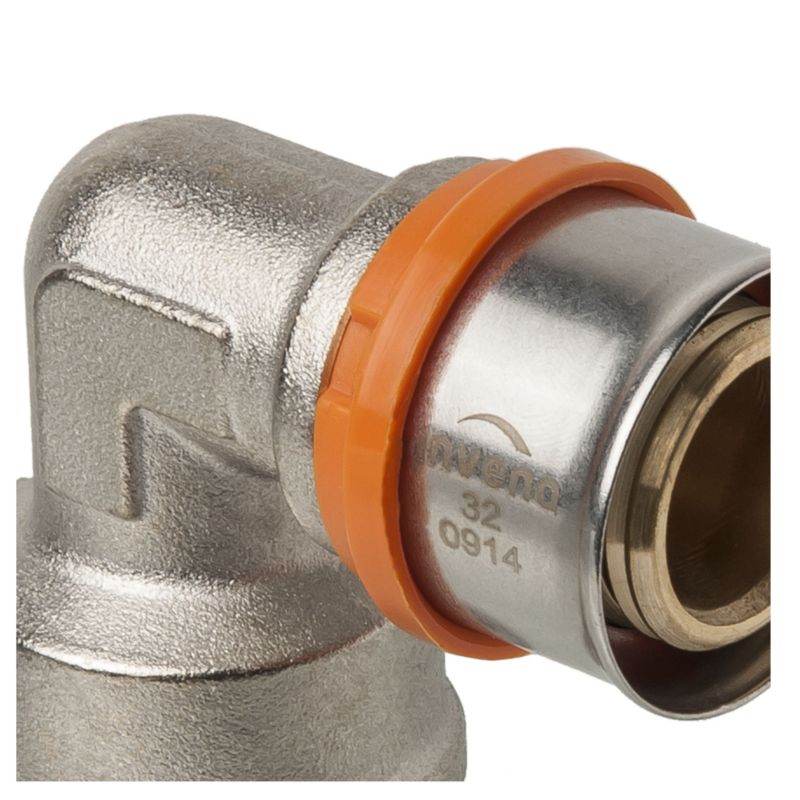 Kolano Kolanko Zaciskowe PEX 90 GW 1"x26 mm 95C 1MPa INVENA Prov 1 szt.