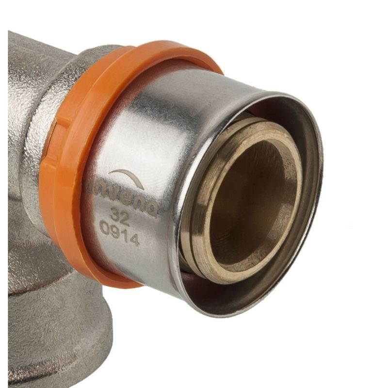 Kolano Kolanko Zaciskowe PEX 90 GW 1"x26 mm 95C 1MPa INVENA Prov 1 szt.