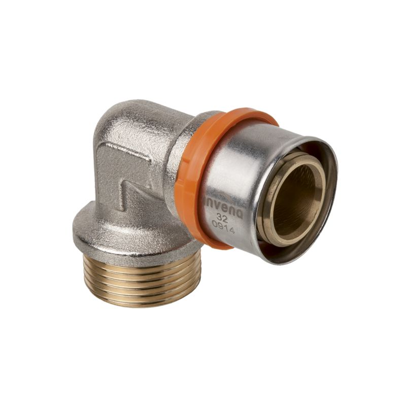 Kolano Kolanko Zaciskowe PEX Złączka 90 3/4"x26 mm INVENA Prov 1 szt.