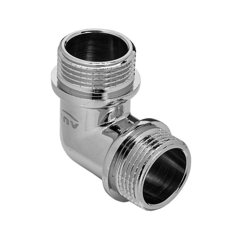 Kolano Mosiężne Kolanko Chromowane Nyplowe GZ/GZ 1/2" x 1/2" INVENA 1 szt.
