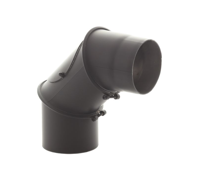 Kolano nastawne 160 mm Darco czarne 0-90 stopni