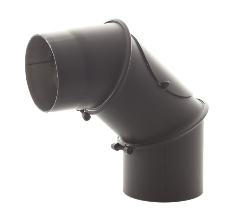 Kolano nastawne 160 mm Darco czarne 0-90 stopni