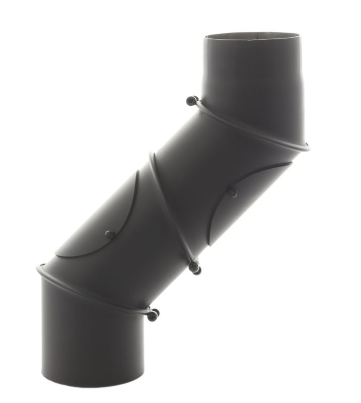 Kolano nastawne Darco 200 mm czarne 4 segmenty