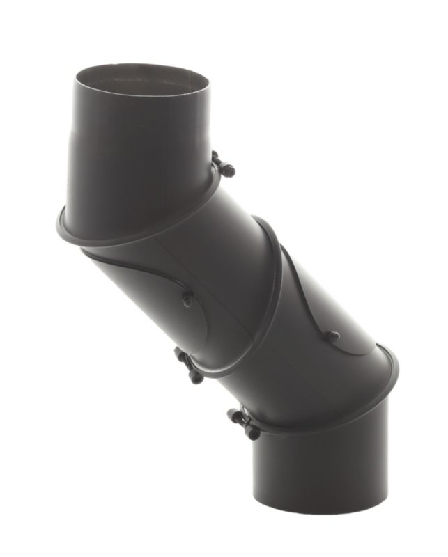 Kolano nastawne Darco 200 mm czarne 4 segmenty