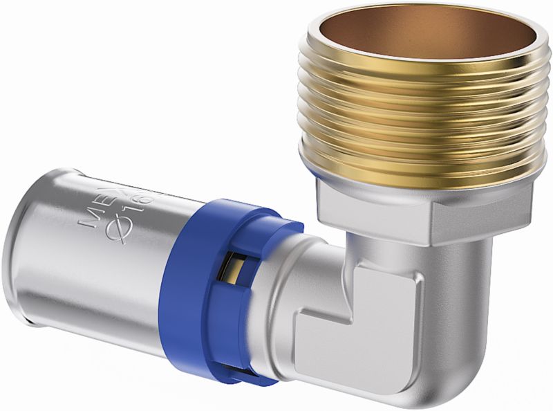 Kolano zaciskowe Mexen PEX-P srebrne 25 x 1 GZ 1 szt.