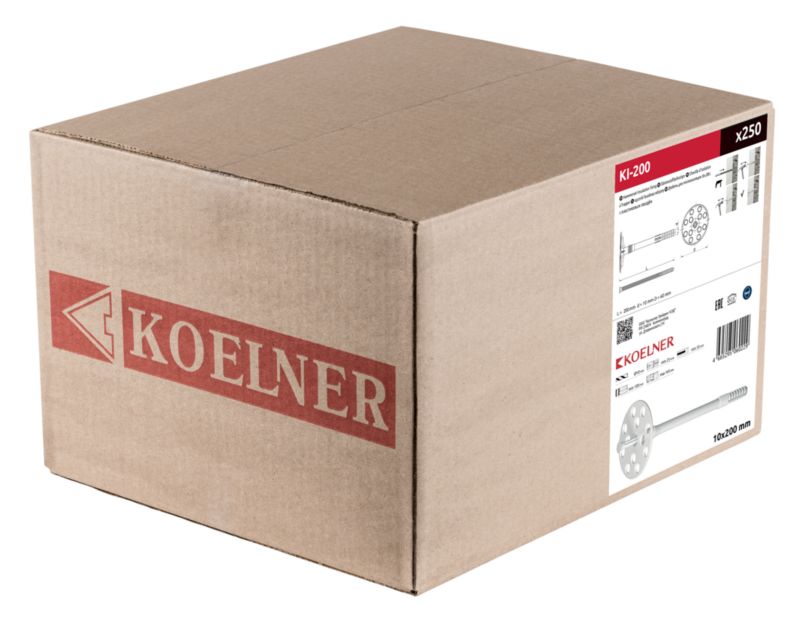 Kołek do mocowania izolacji Koelner 10/200 mm 250 sztuk
