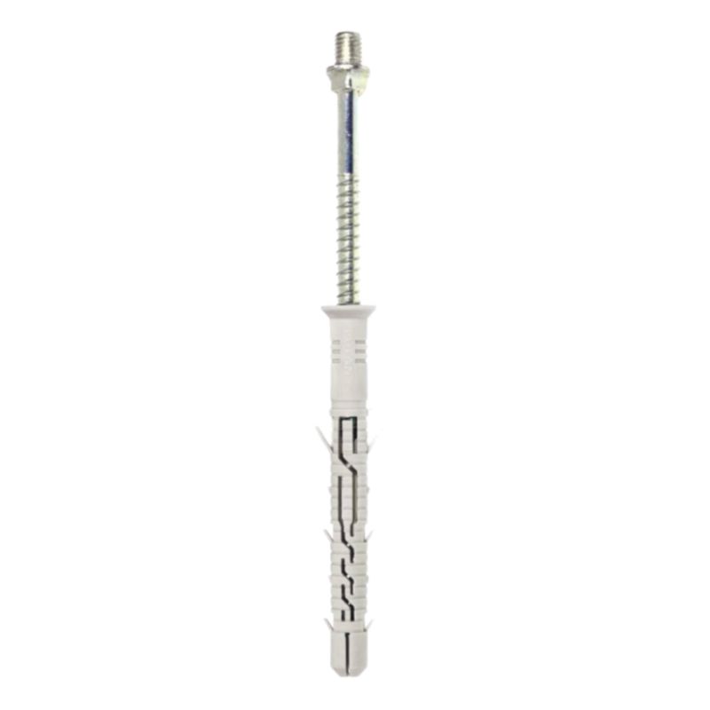 Kołek dwugwintowy z koszulką Klimas stal 260 mm