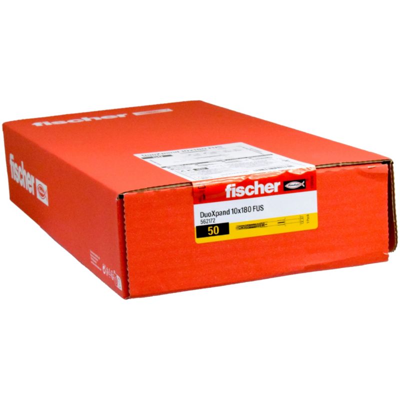 Kołek ramowy Fischer DuoXpand 10 x 180 FUS z wkrętem 50 sztuk