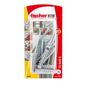 Kołki rozporowe z wkrętami Fischer SX 8 x 40 mm 10 szt.