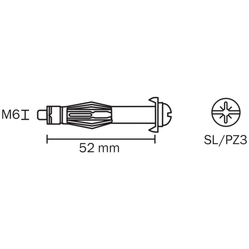 Kołki stalowe Diall do g-k 6 x 59 mm 4 szt.