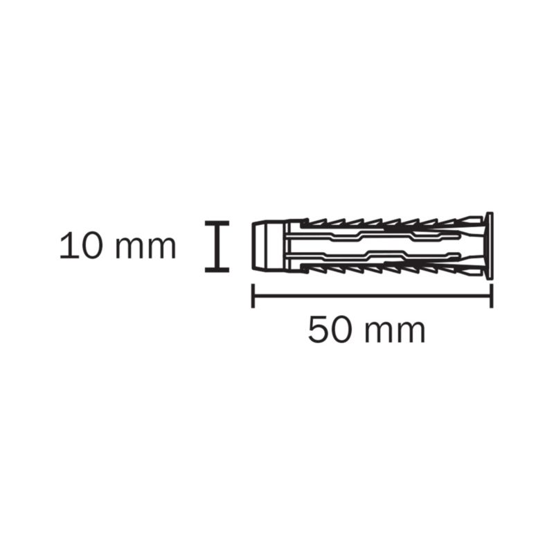 Kołki uniwersalne Diall 10 x 50 mm 100 szt.