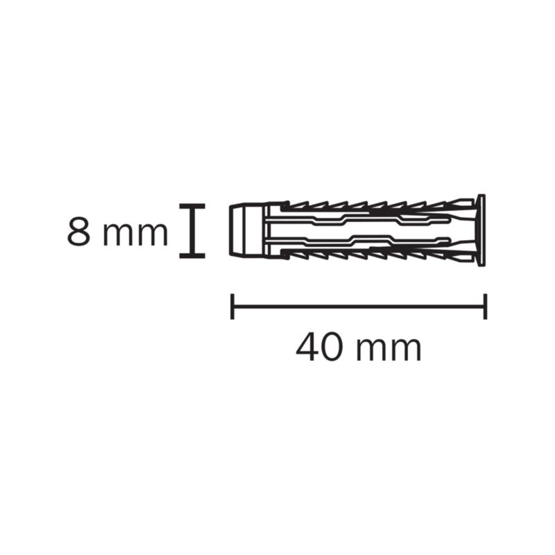 Kołki uniwersalne Diall 8 x 40 mm 50 szt.