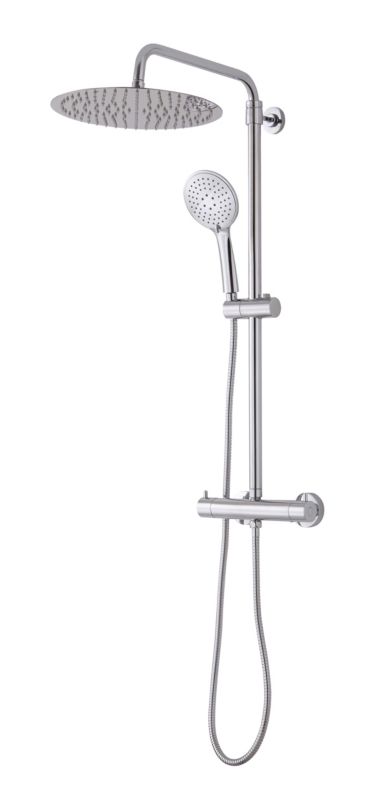 Kolumna prysznicowa Weddell śr. 30 cm 3-funkcyjna z baterią termostatyczną