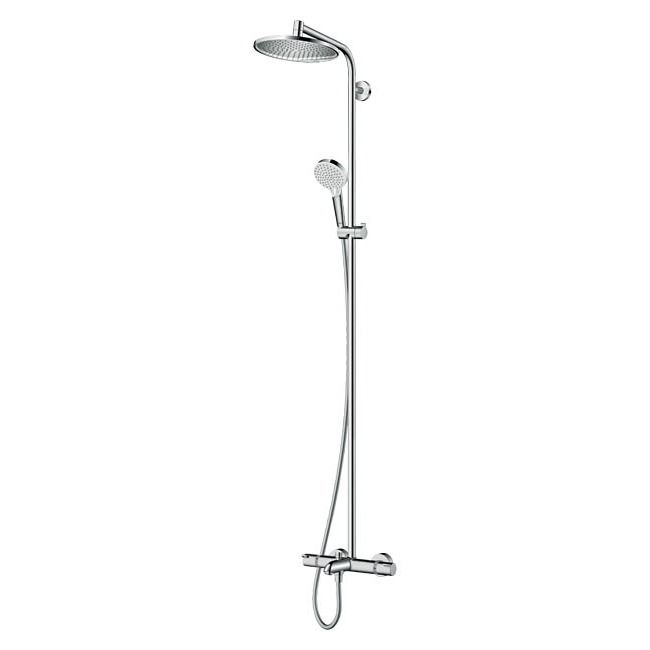 Kolumna wannowo-prysznicowa Hansgrohe Crometta śr. 24 cm 3-funkcyjna z baterią termostatyczną