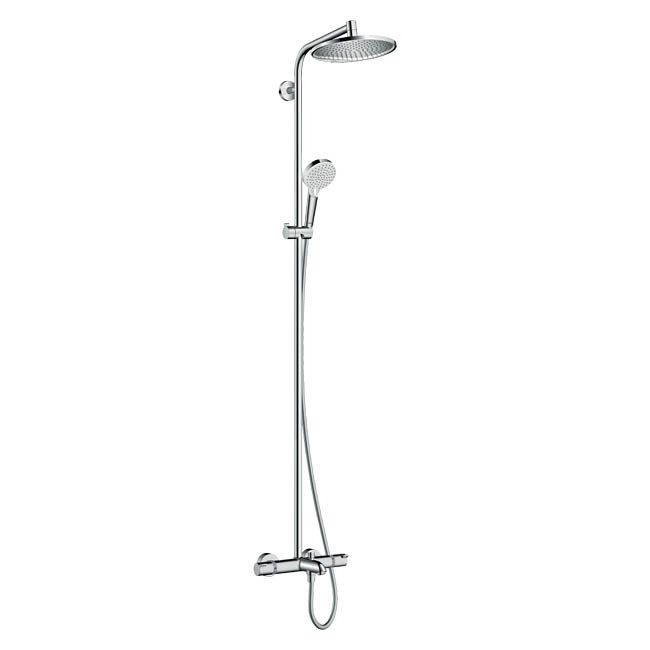 Kolumna wannowo-prysznicowa Hansgrohe Crometta śr. 24 cm 3-funkcyjna z baterią termostatyczną