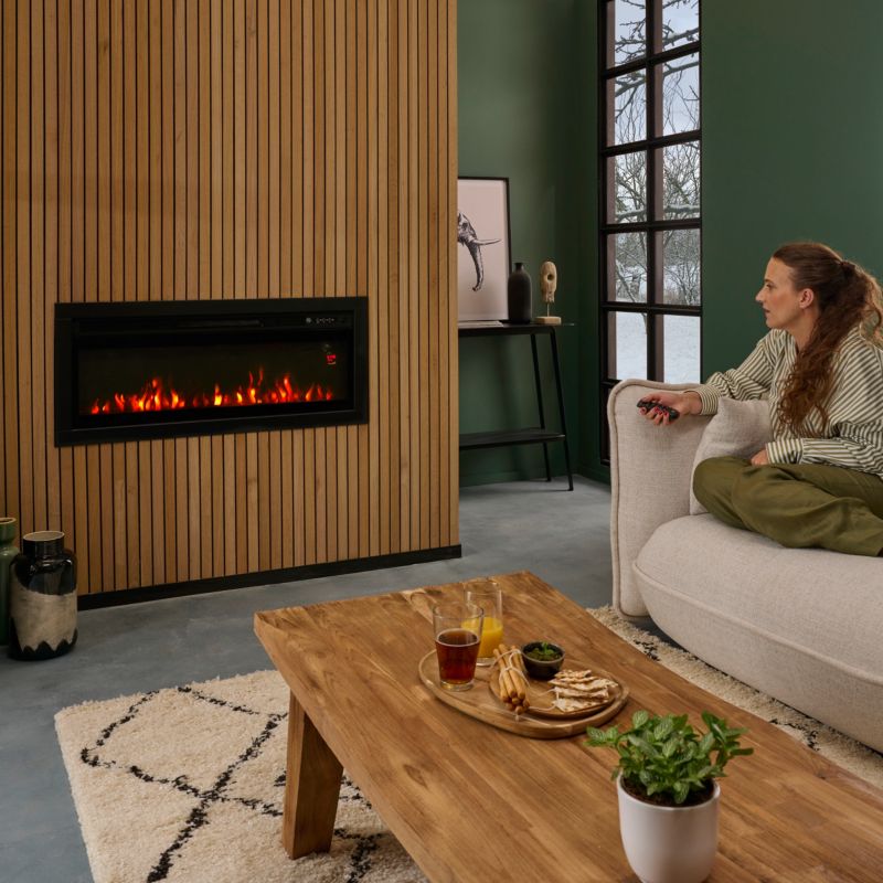 Kominek elektryczny GoodHome Long insert 2000 W