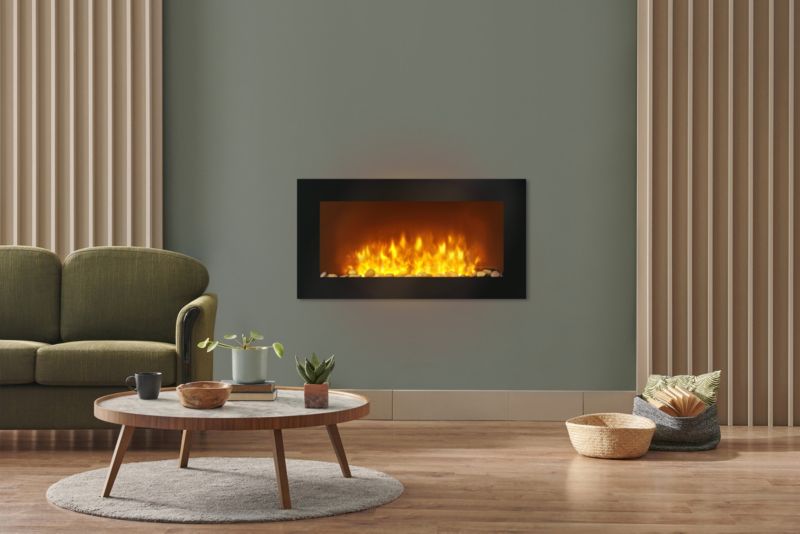 Kominek elektryczny wiszący FERRETTI półokragły LED 71cm - 1 szt