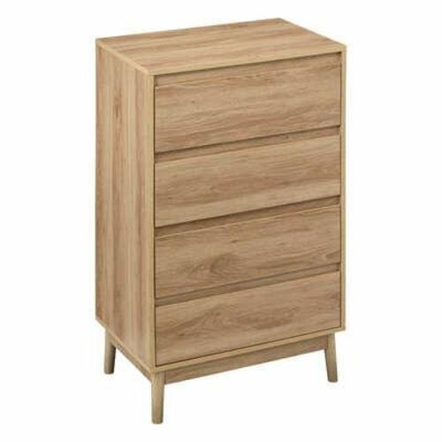 Komoda Abana 5FIVE SIMPLY SMART, 4 šuplíky, 60 cm, moderní, dřevěná, na nožičkách, do obývacího pokoje a ložnice, 1 ks.