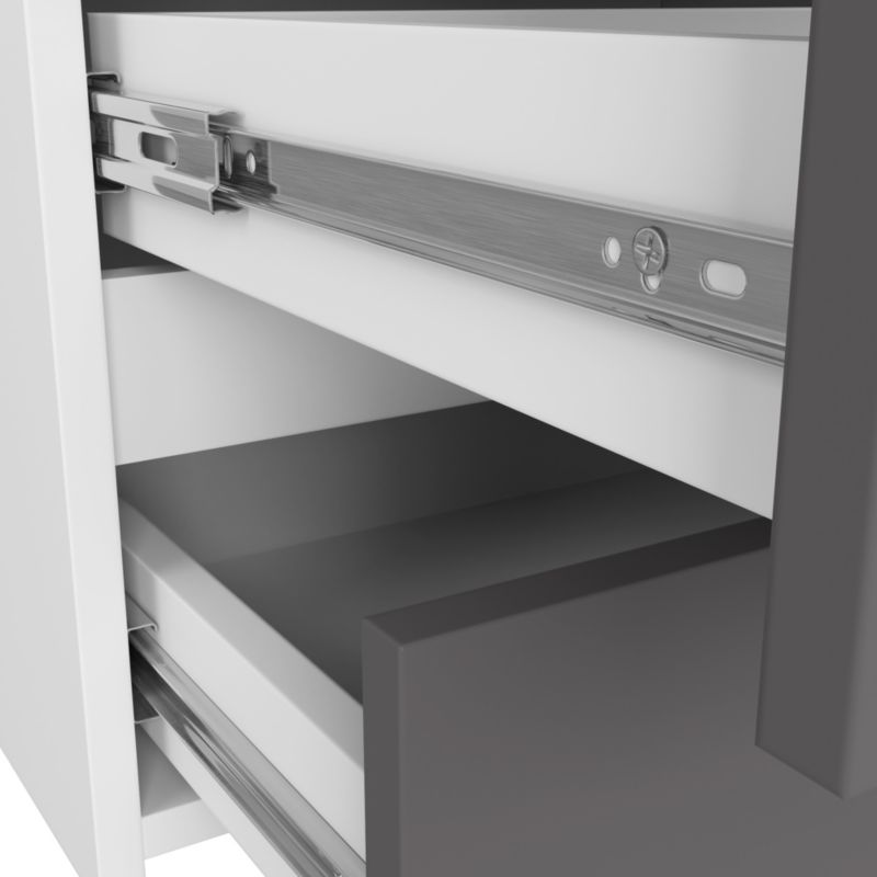 Komoda Akord CL100 Biała 100 cm 6 szuflad kolor Grafit Szary mat 100x35x57 cm 1 szt.
