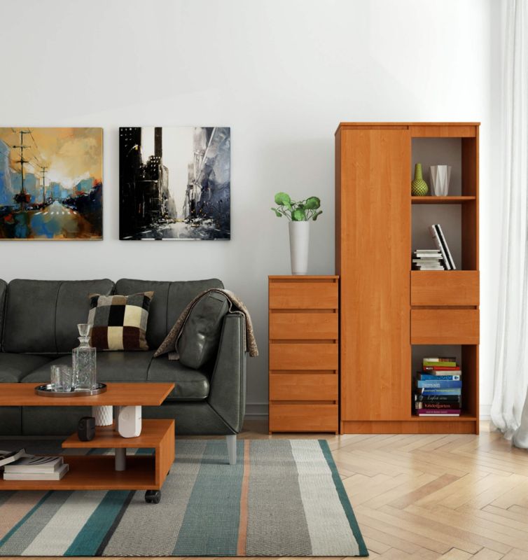 Komoda Akord CL5 Olcha 40 cm 5 szuflad kolor Olcha mat 40x35x92 cm 1 szt.