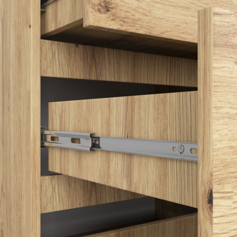 Komoda Akord K120 Dąb Artisan 120 cm 10 szuflad kolor Dąb Artisan mat 120x40x121 cm 1 szt.