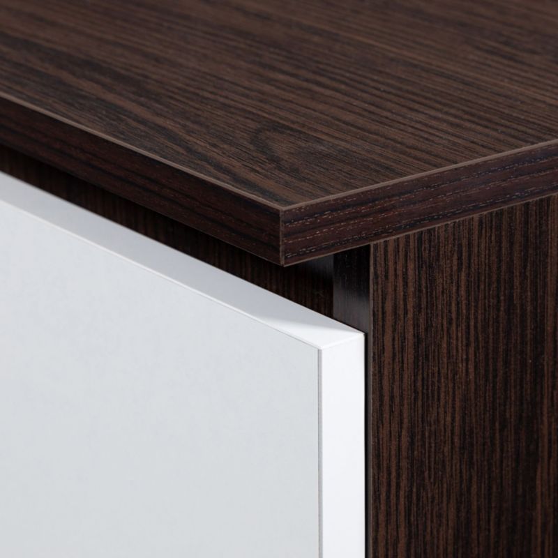 Komoda Akord K160 Wenge 160 cm 10 szuflad kolor Biały mat 160x40x121 cm 1 szt.