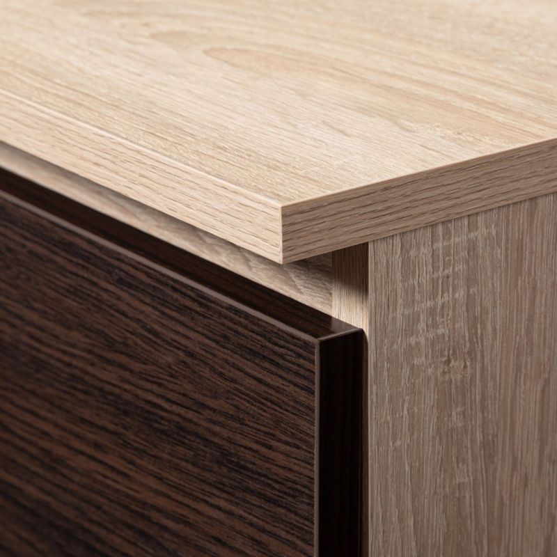 Komoda Akord K60 Dąb Sonoma 60 cm 3 szuflady kolor Wenge mat 60x40x77 cm 1 szt.