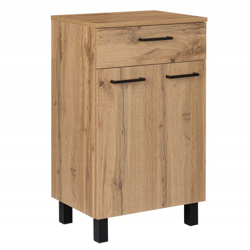 Komoda łazienkowa MyFurni 50 cm dąb wotan stojąca 1 szt.